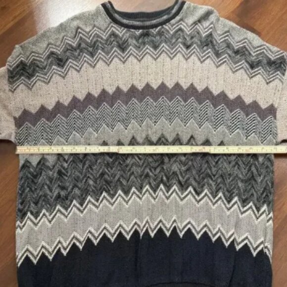 Tundra Canada VTG Coogi Style Sweater Geometric Grandpacore Cabincore Cosby XL - Picture 4 of 6